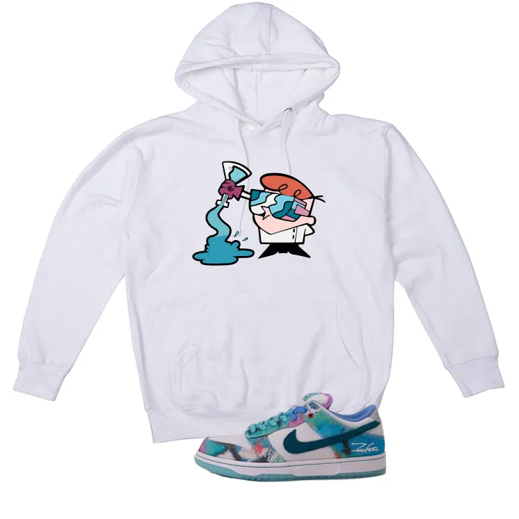 Futura Laboratories x Nike SB Dunk Low White T-Shirt (Dexter)| illcurrency