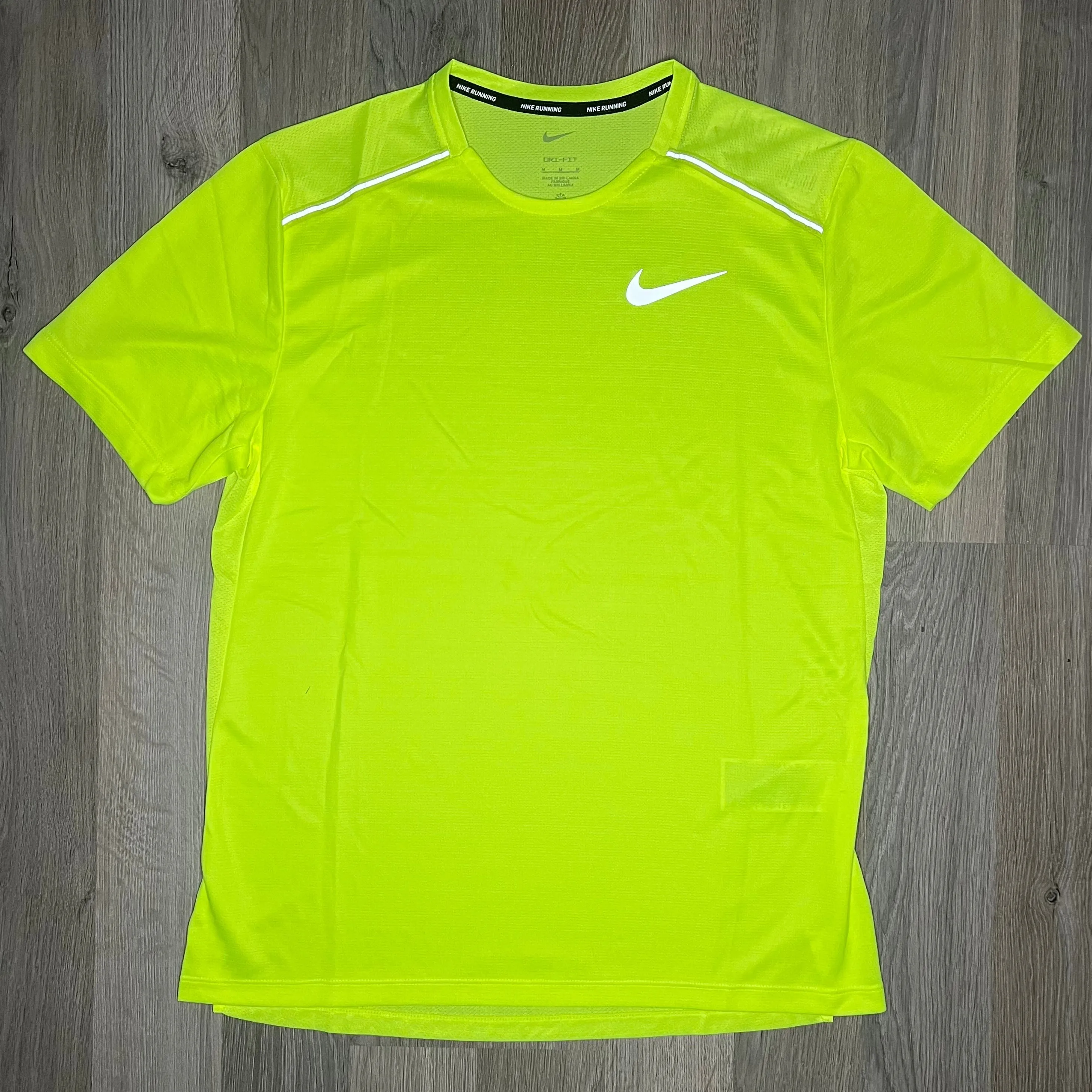 Nike Miler & Challenger Set - Tee & Shorts - Volt / Black