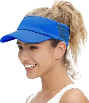 Sun Visor Hats for Men Women Lightweight Portable Stretchy Sun Hat for Running Tennis Golf
