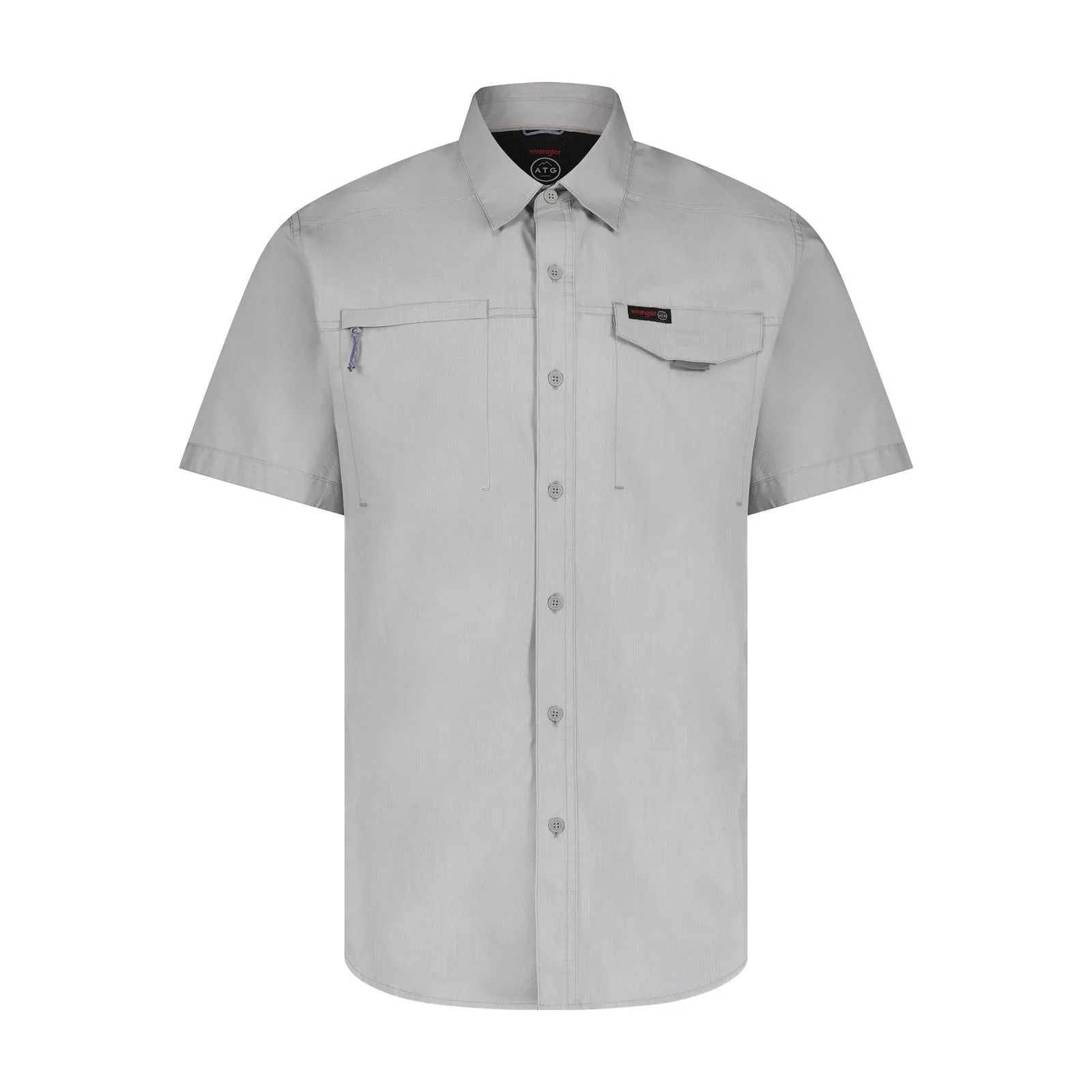 Wrangler Mens Monument ATG SS Cedar Zip Pocket Shirt